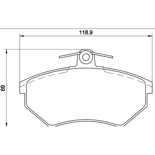 STABDŽIŲ TRINKELIŲ KOMPL.PRIEKIS AUDI   BRP0778-E