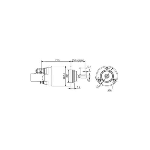 ELEKTROMAGNETAS STARTERIO VW T 5