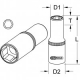 Galvutė1/4 šešiakampė ilga 4 mm