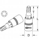 Galvutė 1/4  nuimama su antgaliu Torx T8