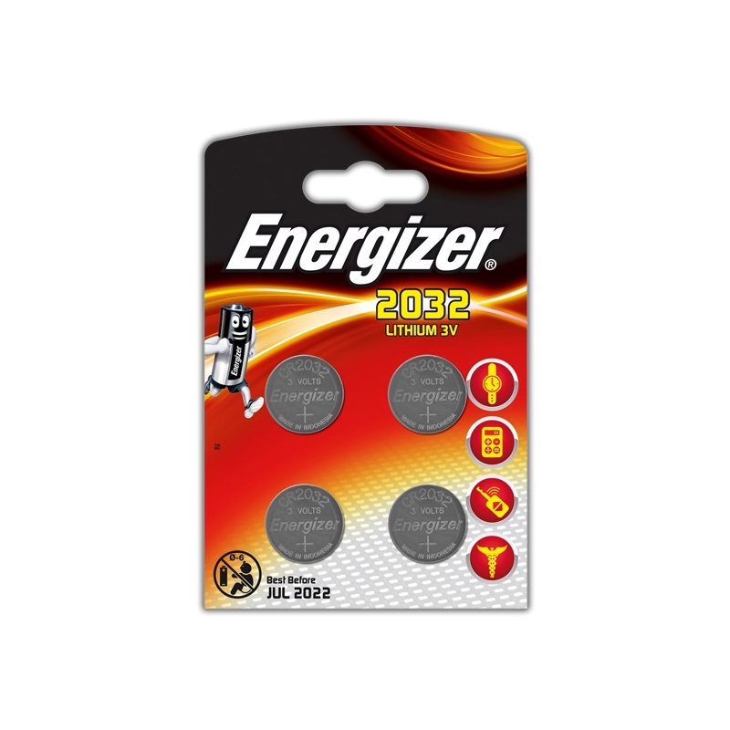 ENERGIZER SPECIALTY CR2032 3V BATERIJOS 4 Vnt.