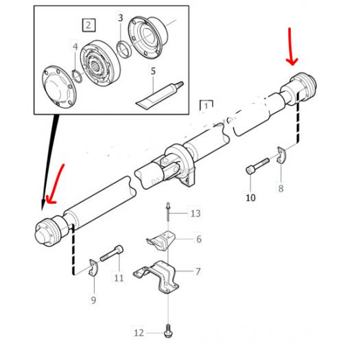 KARDANO LANKSTUS ŠARNYRAS VOLVO  G8V002PC